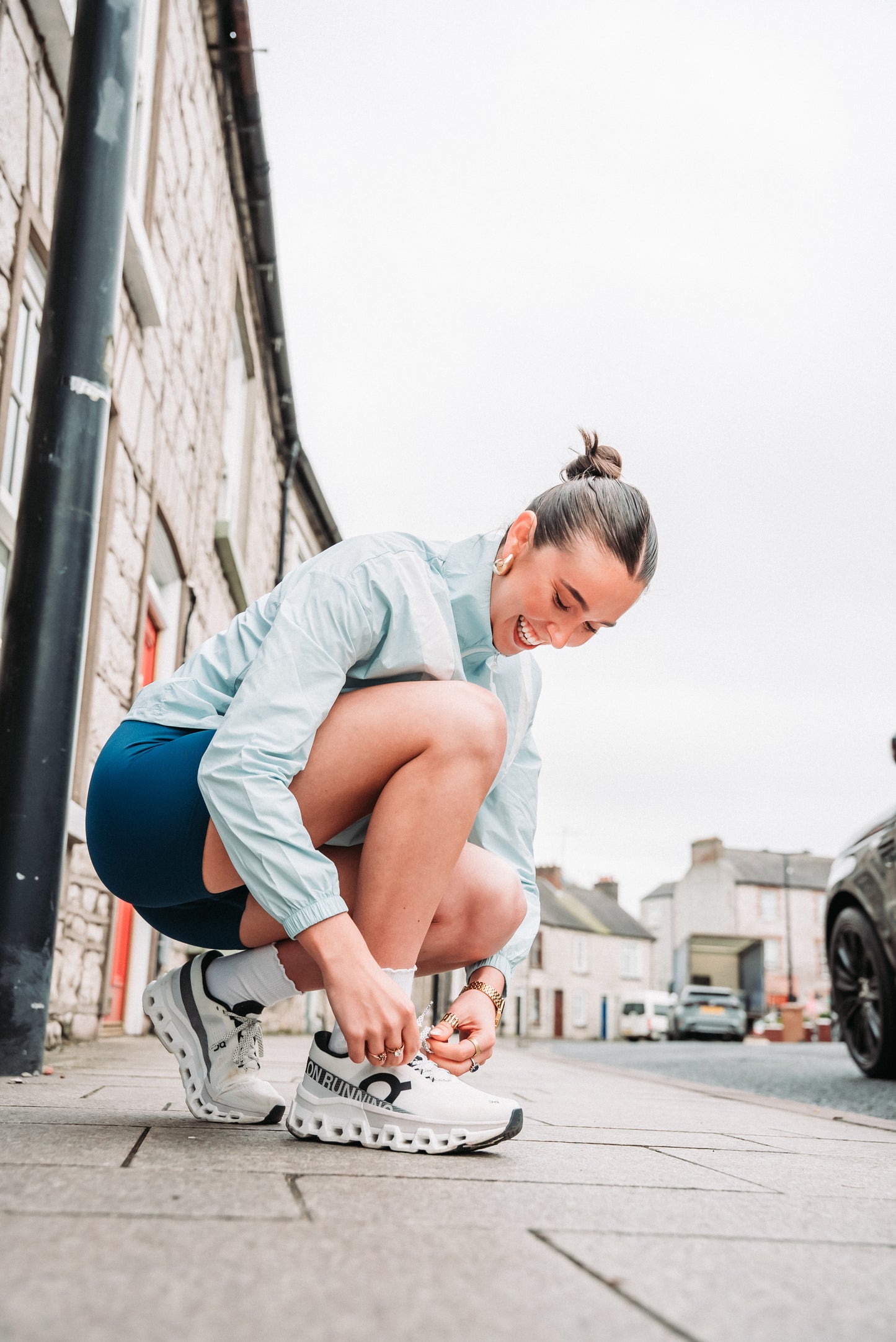 Retro Blue Running Jacket