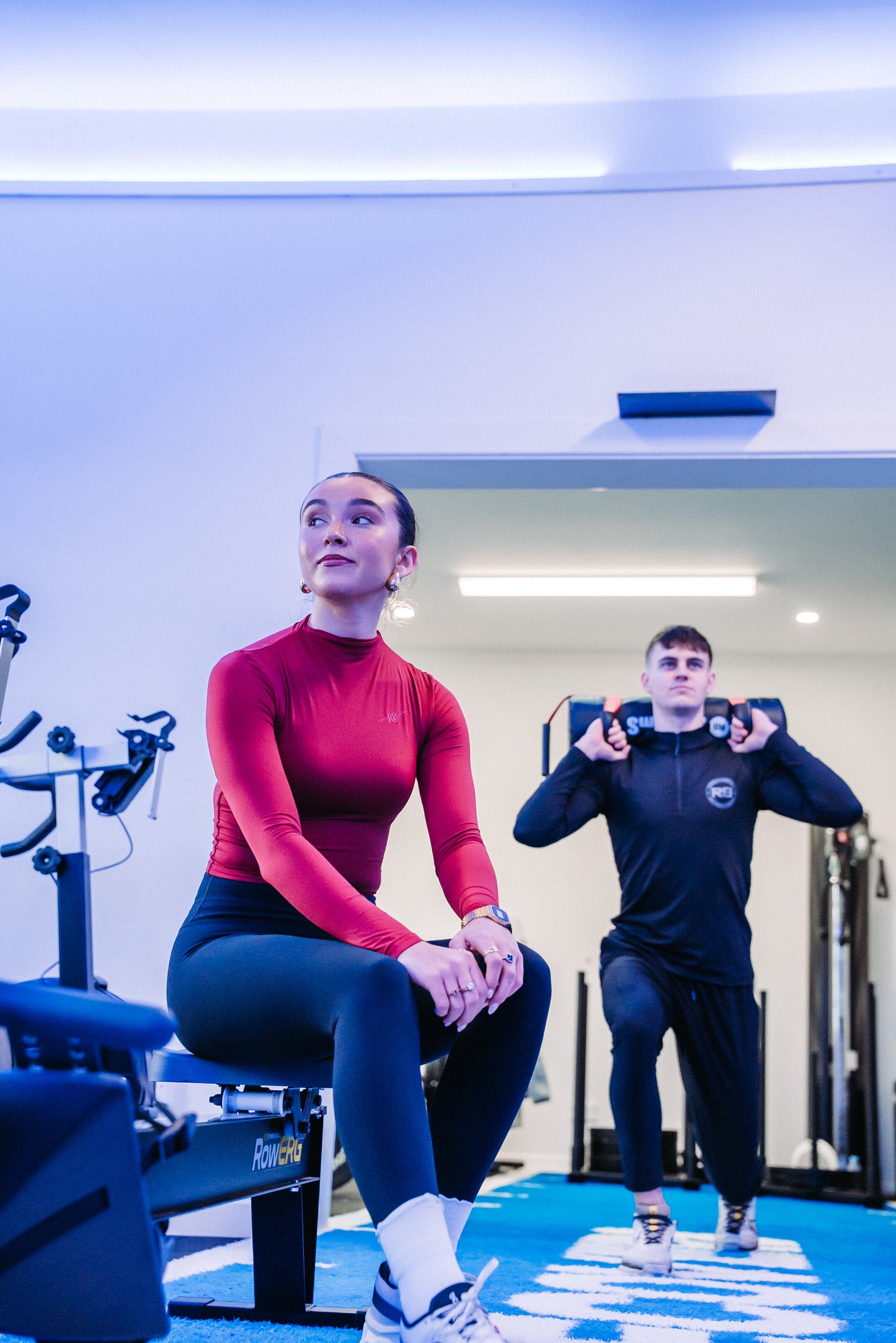 High-Waisted Performance Gym Leggings – Black