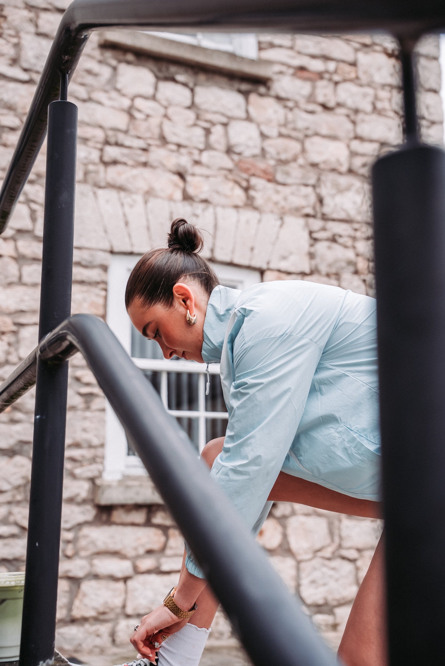 Retro Blue Running Jacket