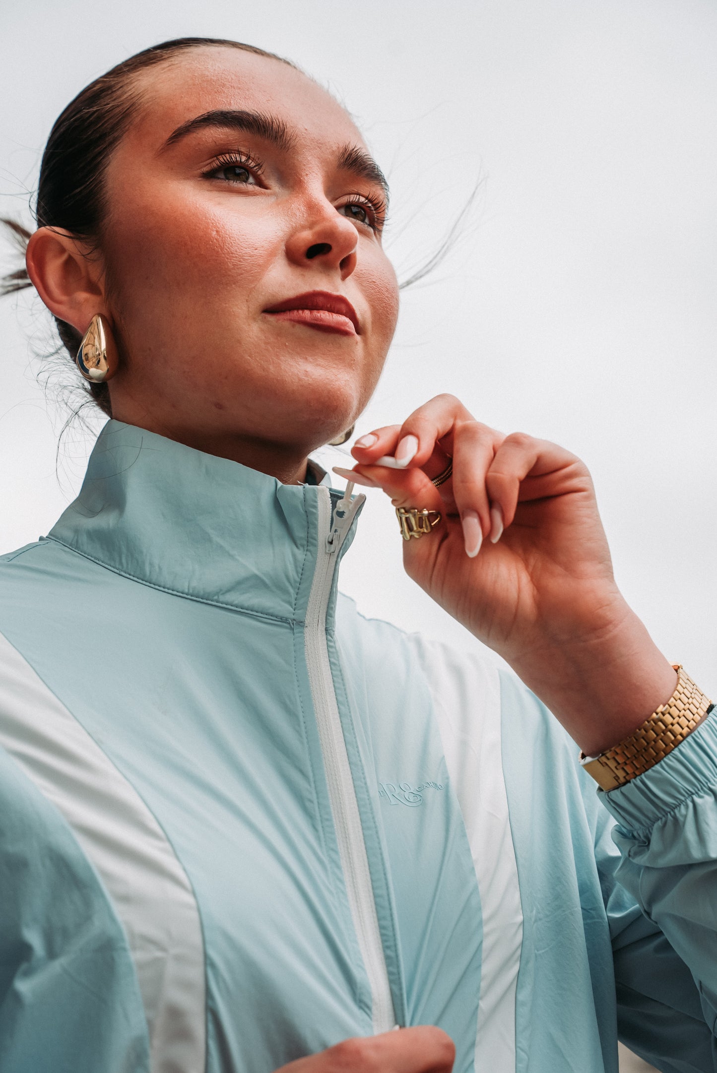 Retro Blue Running Jacket